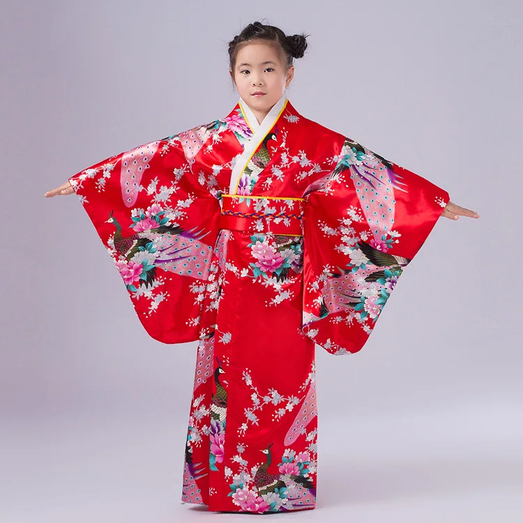 Новинка года; детское платье для костюмированной вечеринки; платье-кимоно в японском стиле для маленьких девочек; Детские винтажные танцевальные костюмы юкаты для девочек