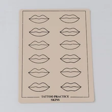 Татуаж Практика Кожи Перманентный макияж Татуировка поддельная кожа рот для татуировки материалы для швейной машинки