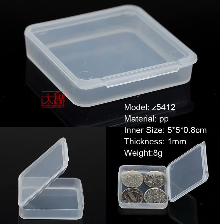 Caja de almacenamiento de plástico rectangular, 10 piezas, 5,5 cm, PP,  transparente, pequeña, paquete de cajas, piezas de bricolaje, Material,  suministros de accesorios - AliExpress