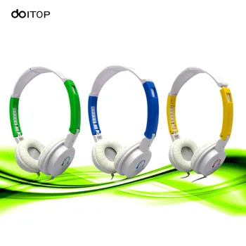 

DOITOP Professional Stereo Headphone With Microphone Earphone Wired Music Headset For Computer Games PC Mobile Phones mp3 mp4 A3