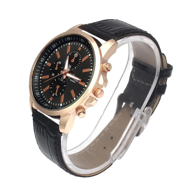 New style cheap Stylish Elegant watches Geneva Leather Analog Dial
