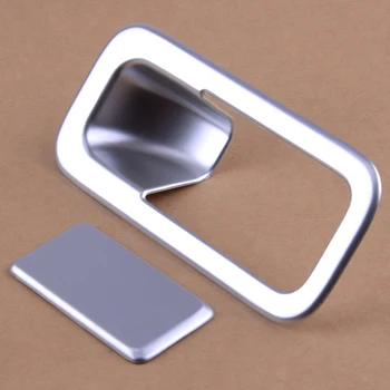 

beler 2pcs Car Interior ABS Chrome Glove Box Cover Door Handle Overlay Bezel Trim Molding Fit for Kia Sportage 2017-2018