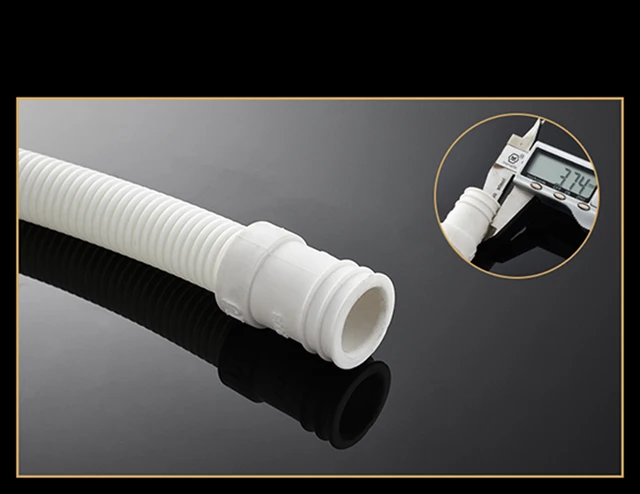 白い排水管,1m-5m 15mm x 16mm,エアコンまたは洗濯用,機械加工