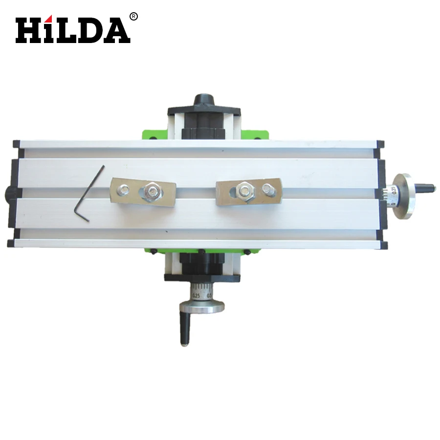  HILDA Miniature Precision Multifunction Milling Machine Bench Drill Vise Fixture Worktable X Y-axis