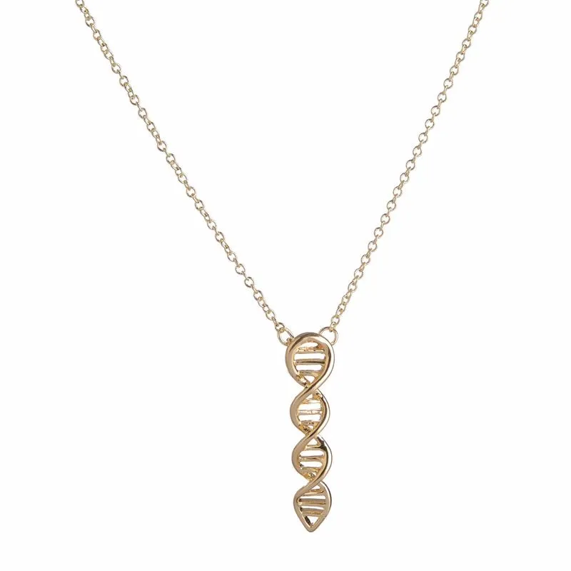 Fashion Science Jewelry DNA Necklace Biology Molecule pedant Necklace