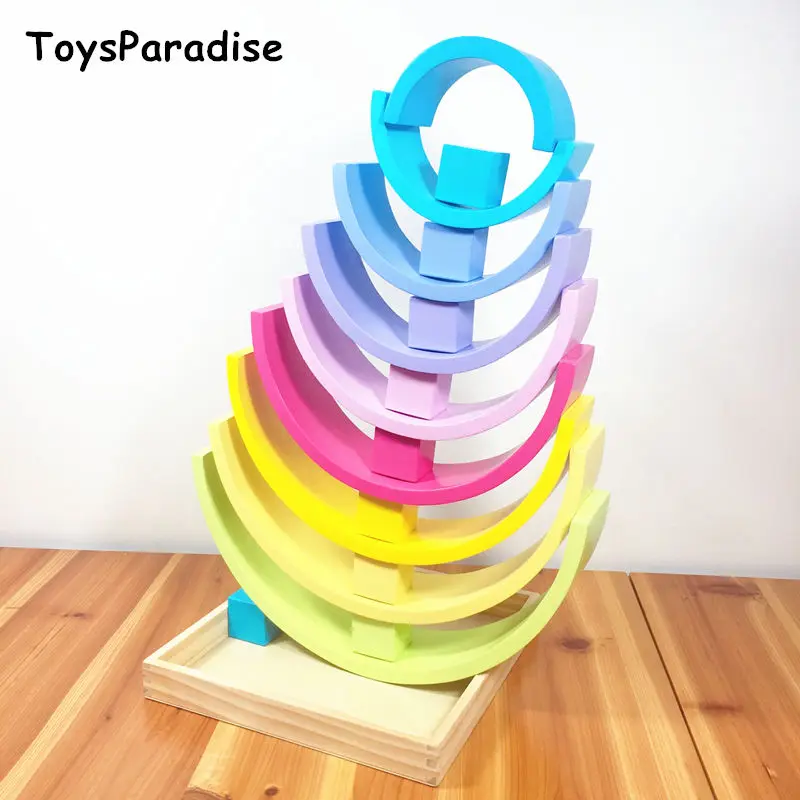 ToysParadise 12 шт. большие радужные Блоки 4 см куб квадратные строительные блоки деревянные игрушки для детей яркие цвета подарок для девочки развивающие