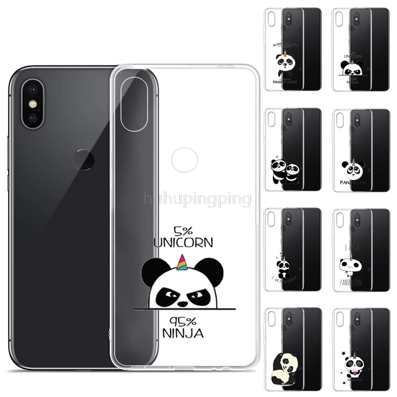 

Pandicorn Print Custom Soft Silicone Clear Transparent TPU Case for Xiaomi A2/Mi 6X 5.99" Anti-Scratch Cover Coque Funda