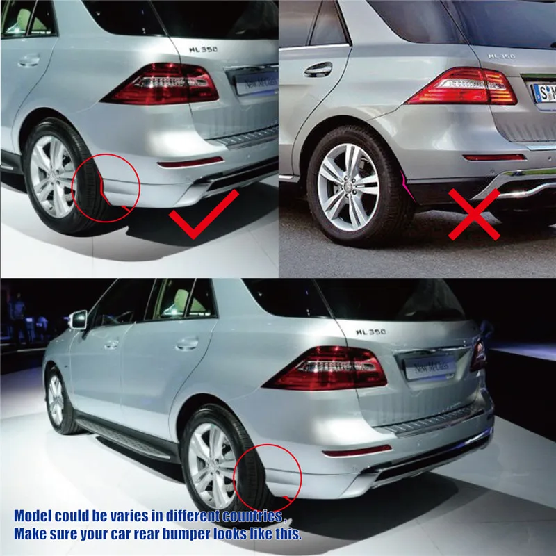 Wisengear для Mercedes Benz W166 Грязь щитка гвардии МУП Fender спереди и сзади литой всплеск