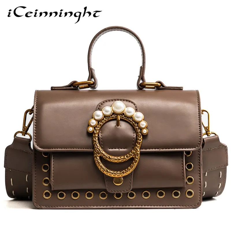 

New Luxury Pearls brand bag women messenger bags Small Pearl cross body Retro Pu shoulder bags fashion handbag Travel Clutch