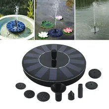 Fuente Solar de 7 V, fuente de alimentación, bomba Solar, piscina, estanque, cascada sumergible, Panel Solar flotante, fuente de agua para jardín