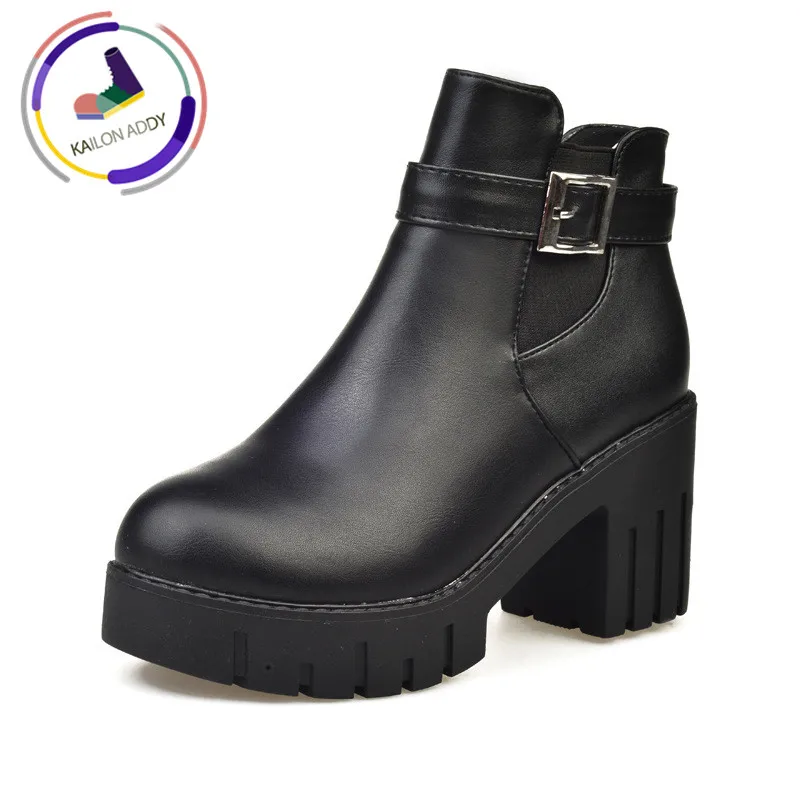 

KAILON ADDY 2019 New Martin Boots Fashion Women's Shoes Autumn and Winter Ladies Boots Wild Personality Casual Shoes