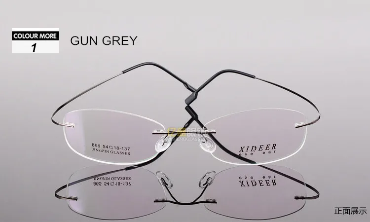 SUMONDY Сверхлегкий без оправы по рецепту стекло es рамка для женщин и мужчин классический сплав оправы для очков Простые Стеклянные очки F143A