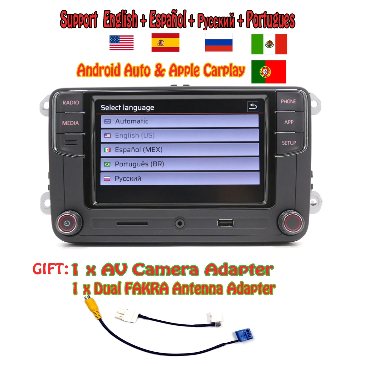 Автомобильный радиоприемник CarPlay RCD330 Pro Android 187B для VW Tiguan Golf 5 Passat PQ 6rd 6RD 035