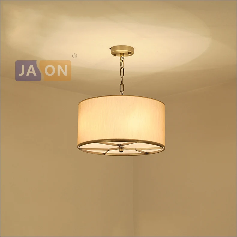 

led e14 American Copper Fabric LED Lamp LED Light.Pendant Lights.Pendant Lamp.Pendant light For Dinning Room Foyer