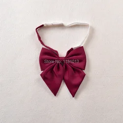 2 PCS / LOT Japan JK uniform sailor suit bow tie Japanese Lovely Feather tip bow tie blue / pink / red 3 color 2 PCS / LOT Japan JK uniform sailor suit bow tie Japanese Lovely Feather tip bow tie blue / pink / red 3 color