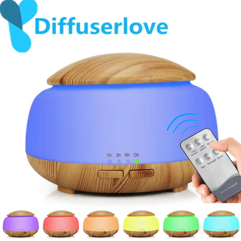 Diffuserlove 300 мл увлажнитель воздуха с дистанционным управлением диффузор эфирного масла Humidificador тумана светодиодный аромадиффузор Ароматерапия