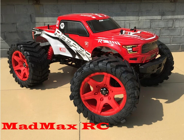 Комплект колесных шин MadMax+ адаптер extedned для CEN RACING CEN reiper monster truck 1/7 scale