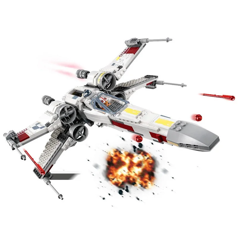 

In Stock 05145 Star Wars X-Wing Starfighter Lead Rebel attack Building Blocks Bricks 819Pcs Compatible With Legoings Toys