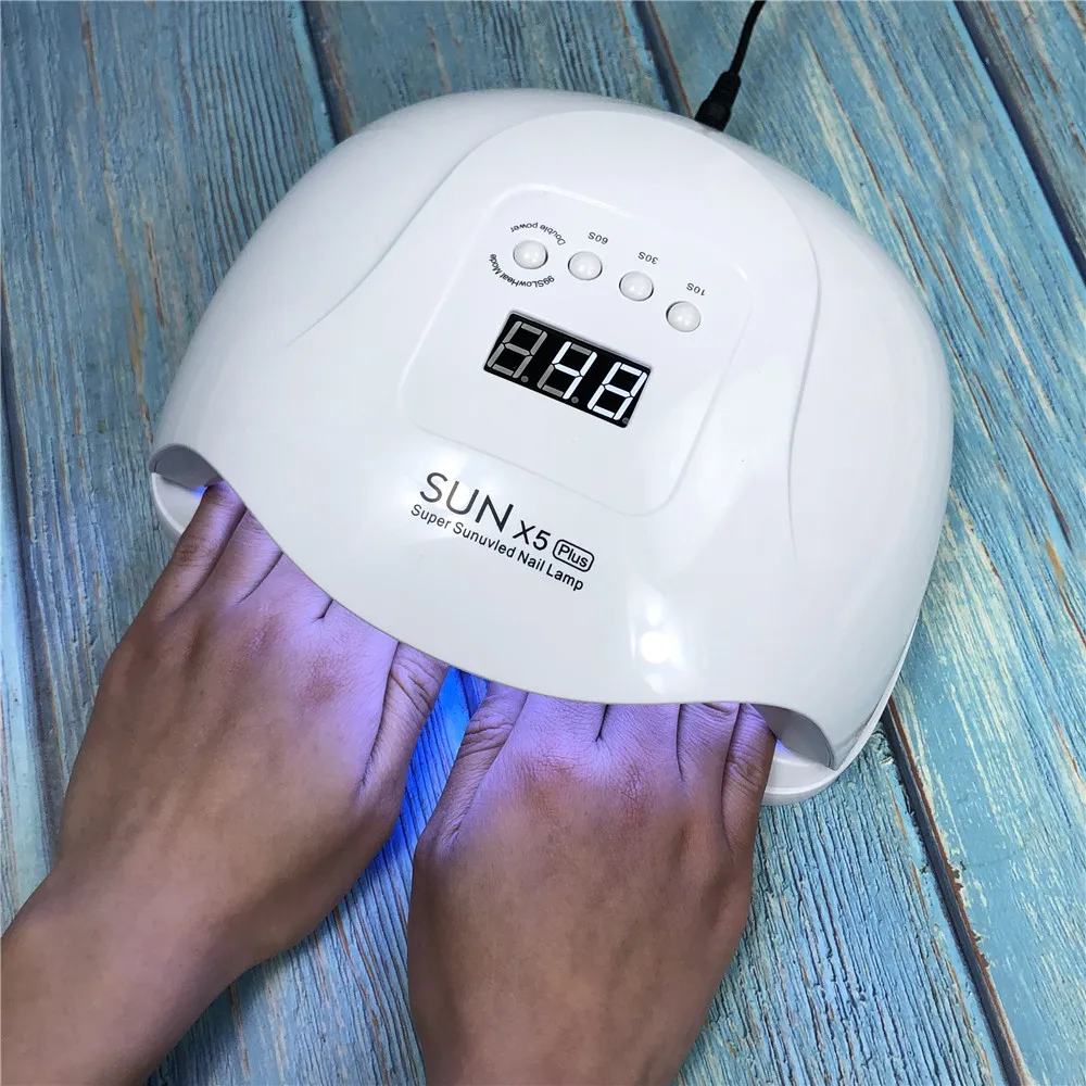 

80W SUN X5 Two Hands Lamp For Nails UV Lamp LED 36LEDs Nail Dryers Sensor Time LCD Display For Curing Gel Polish Nail Art Tools