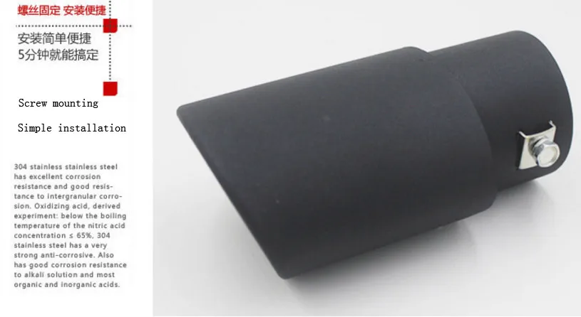 New Clamp On Oval 63mm Black Stainless Steel Car Exhaust Pipe Tip Tailpipe Cover Ebay New Clamp On Oval 63mm Black Stainless Steel Car Exhaust Pipe Tip Tailpipe Cover Ebay