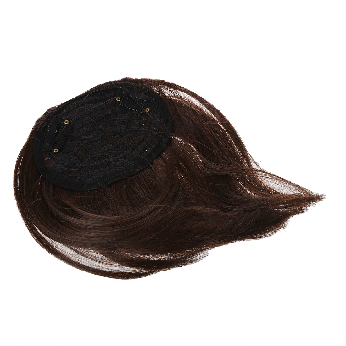 HTHL-парик из синтетических волос для челка с 2 зажимами-светло-коричневый