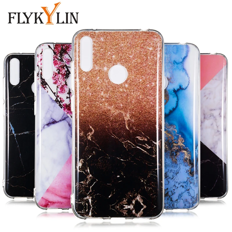 FLYKYLIN мраморный чехол для Huawei Y7 2019 чехлы Prime Y 7 Тонкий Мягкий ТПУ силиконовый