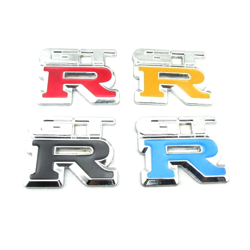 Metal Zinc Alloy G T R Emblem Badgein Car Stickers from Automobiles