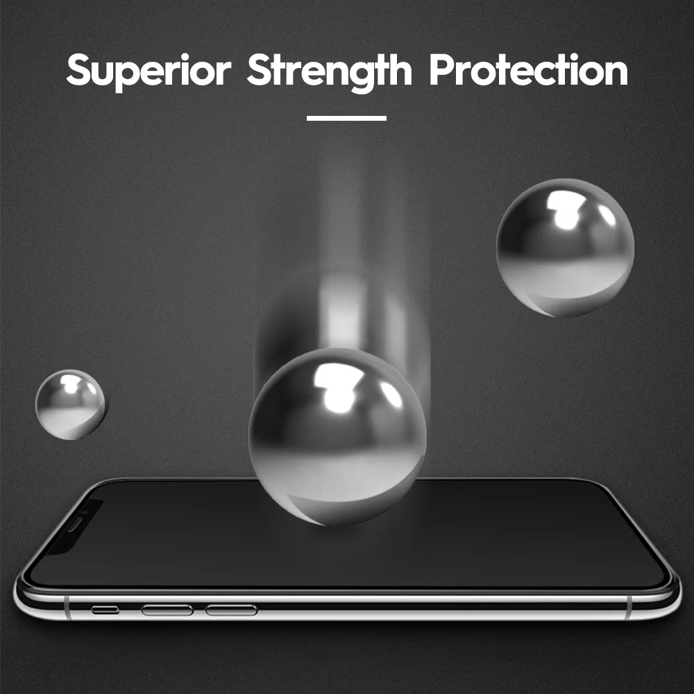 KISSCASE 5D Screen Protector Für iPhone 6 7 Plus X XS Max Volle Abdeckung Aus Gehärtetem Glas Für i