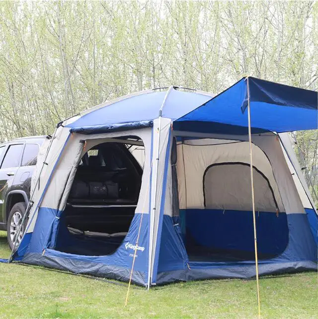 FUWAYDA Durable coche refugio para el sol para la autoconducción familiar Camping de alta calidad portátil al aire libre tienda de coches para el coche-viaje