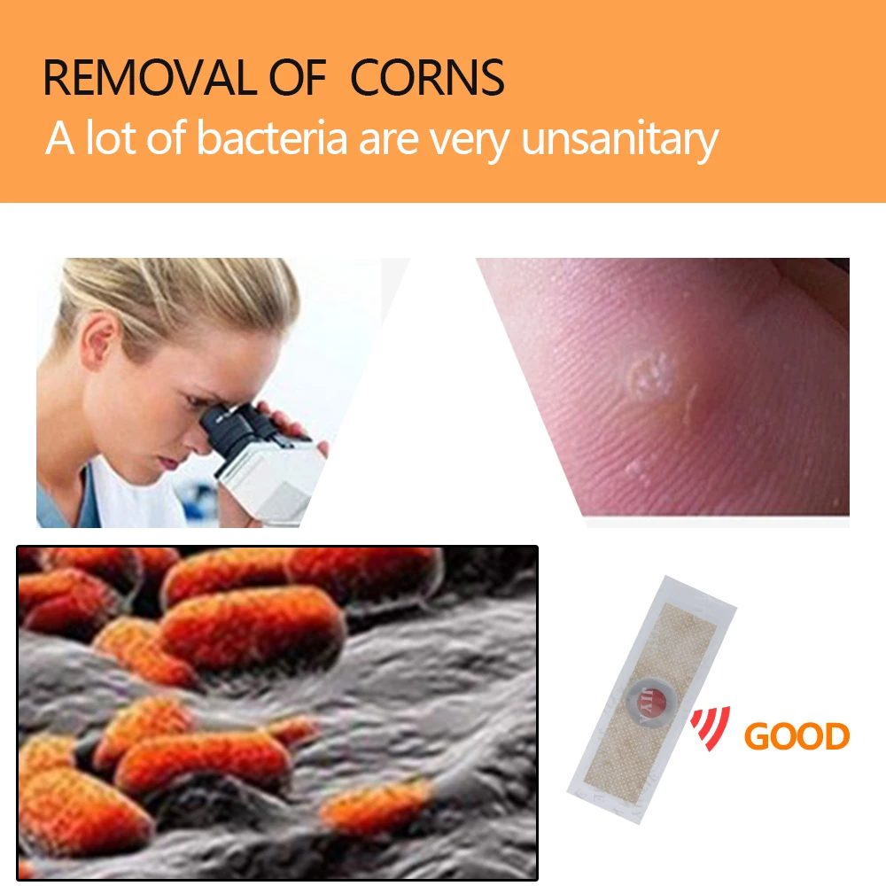 120pcs/lot Foot Care Medical Plaster Foot Corn Removal Calluses Plantar Warts Thorn Plaster Health Care For Relieving Pain D0978