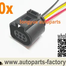 Longyue 10 шт. охлаждающий модуль управления вентилятором Соединительный разъем аксессуары для 98-99 Audi A4 Plug-1J0 973 713/1J0973713 12"