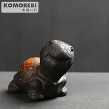 KOMOREBI чай Pet черепаха фиолетовая глина Крышка чайника держатель для чайного лотка чайная доска чайная комната украшения ручной работы креативный дисплей