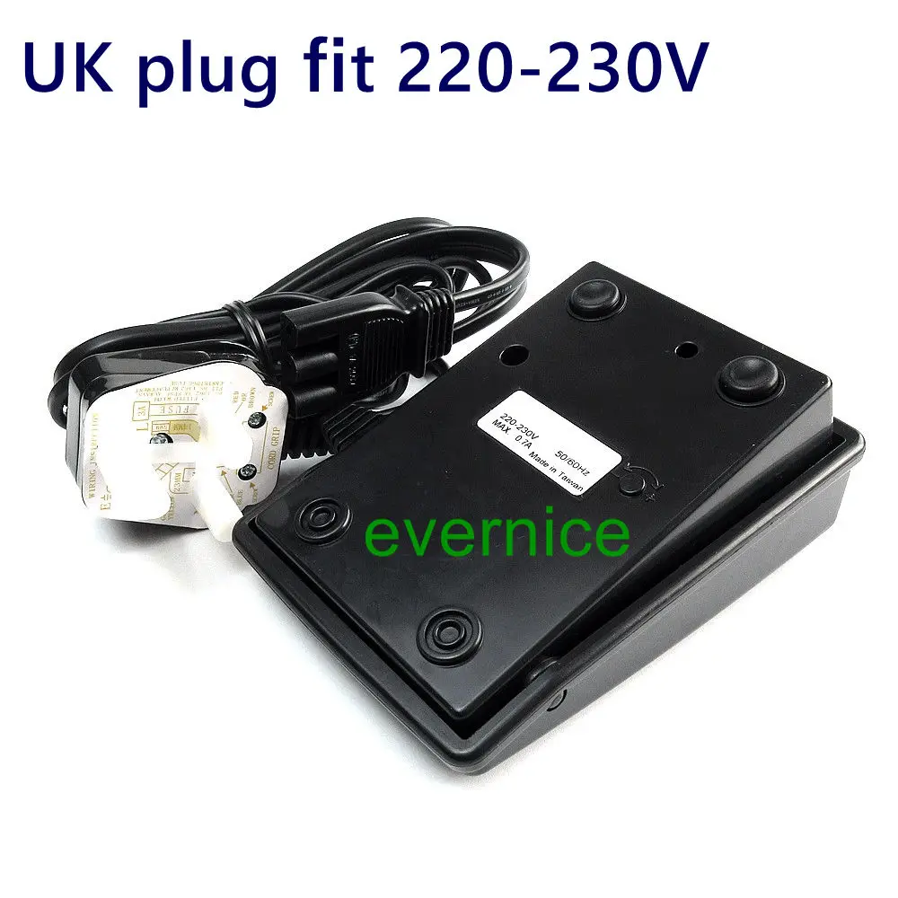 Uk Plug 220V Foot Pedal For Singer 1007 1732 2250 2724 3323 4102 4423