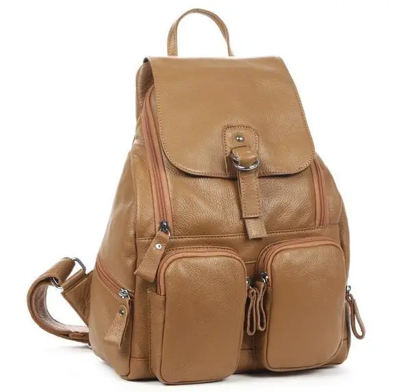 Бренд xmessun Гарантировано рюкзак из натуральной кожи дизайнерские Для женщин школьный дорожная сумка из натуральной кожи, сумка через плечо, рюкзаки B537 - Цвет: Хаки
