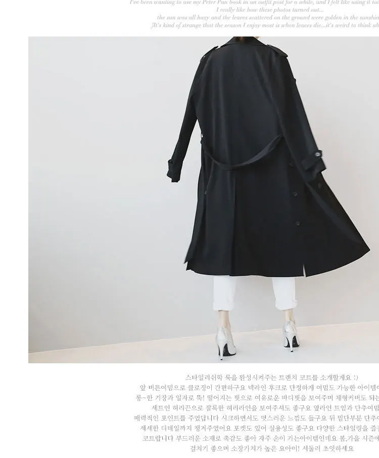 Весна и осень костюм-платье с узором корейский Женский Тренч женское ветронепроницаемое Свободное пальто двубортная верхняя одежда