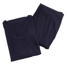 Новое поступление мужской О-образным вырезом подштанники набор основных ожирением супер большой Термобелье Черный Большие размеры XL 2XL 3XL 4XL 5XL 6XL 7XL