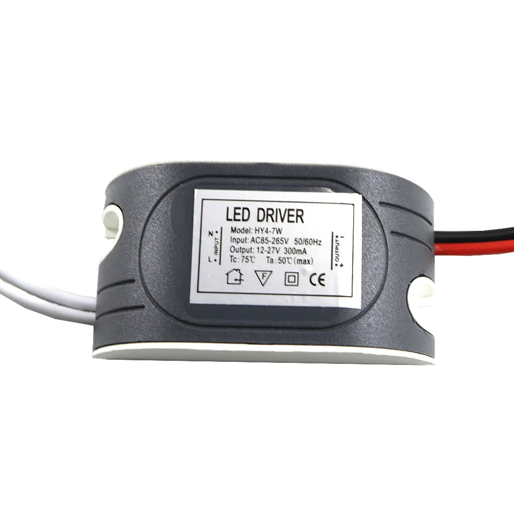 300mA LED External Driver (4-7W)x1W DC 12V ~ 27V Led Driver 4 W 5W 6W 7W Power Supply AC 110V 220V for LED lights Lamps Safe 300mA LED External Driver (4-7W)x1W DC 12V ~ 27V Led Driver 4 W 5W 6W 7W Power Supply AC 110V 220V for LED lights Lamps Safe