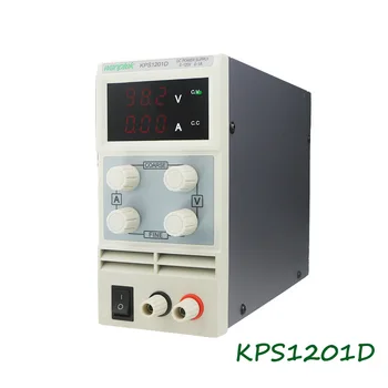 

KPS1201D Adjustable High precision double LED display switch DC Power Supply protection function 120V1A 110V/220V 0.1V/0.01A EU