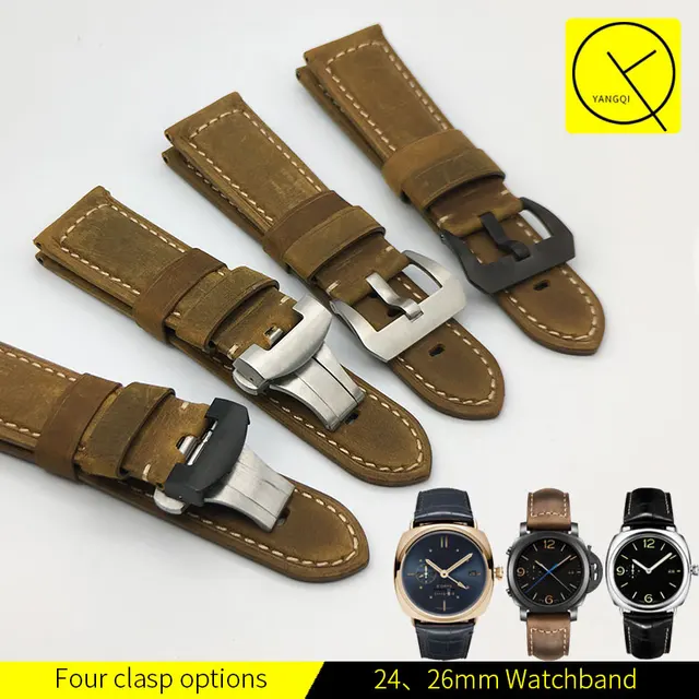 22mm24mm 26mm Vintage Calf Genuine Leather Watch Band Handmade Strap Strap for P 22mm24mm 26mm Vintage Calf Genuine Leather Watch Band Handmade Strap Strap for P