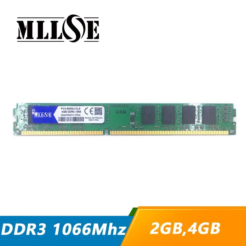 MLLSE-Memoria RAM DDR3 para ordenador de escritorio, 2GB, 4GB, 1066,  1066mhz, PC3-8500, PC3-8500U, PC, DIMM, 2G, 4G - AliExpress