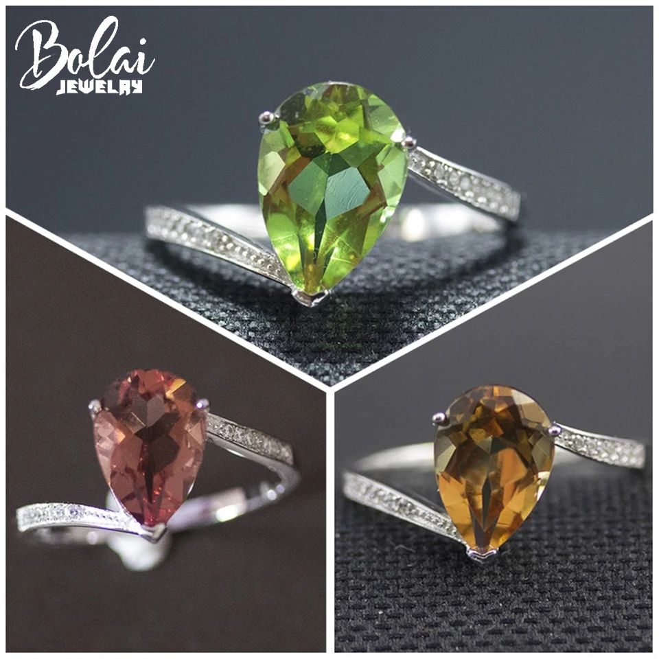 

Bolai color change nano diaspore ring 925 sterling silver zultanit gemstone fine rings jewelry for women wedding best gift 2019