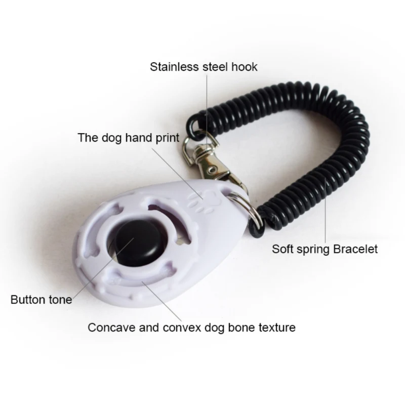 Dog Training Whistle Pets Training Clicker + Lanyard Set Pet Dog Trainings Products Supplies 4 Colors