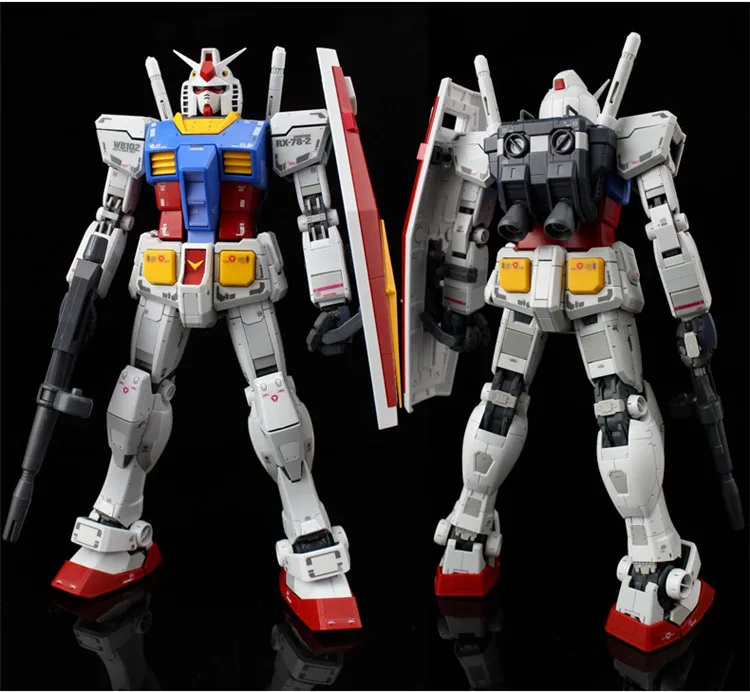 Bandai Gundam 1 100 Mg Gundam Rx 78 2 Ver 3 0 Mobile Suit Assemble Model Kits Action Figures Children S Toys Action Figures Aliexpress