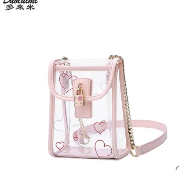 

Princess sweet lolita bag Chain transparent package fashion trend single shoulder oblique female bag lovely mini bag DML084