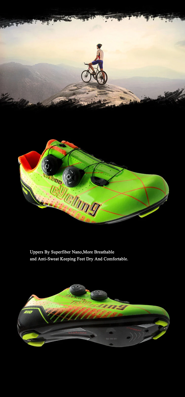 Tiebao, обувь для велоспорта из углеродного волокна, профессиональная, Ультралегкая, самоблокирующаяся, велосипедная обувь, гоночная, спортивная обувь, Zapatillas