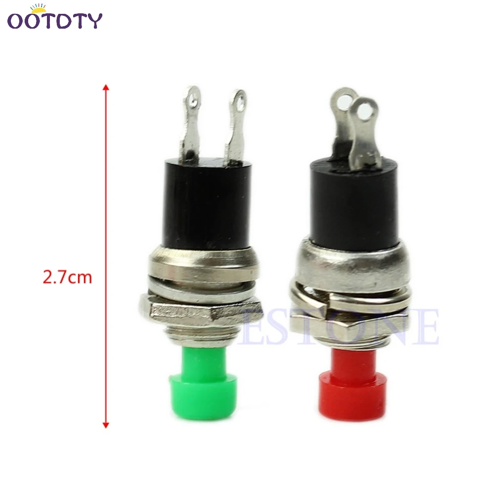 

Momentary On Off Push Button Micro Switch Handy High Quality Green Red 2 Pins