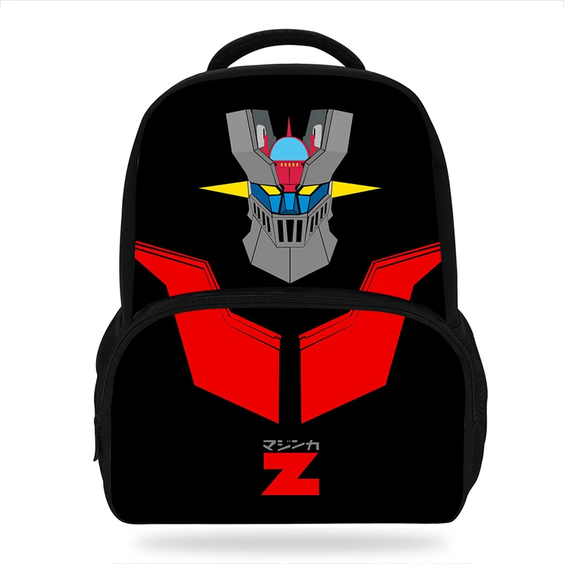  New Cartoon Mazinger Z Design Backpack Character Cute Pattern Kids Book Bags Boys School Backpacks  - 32963733963