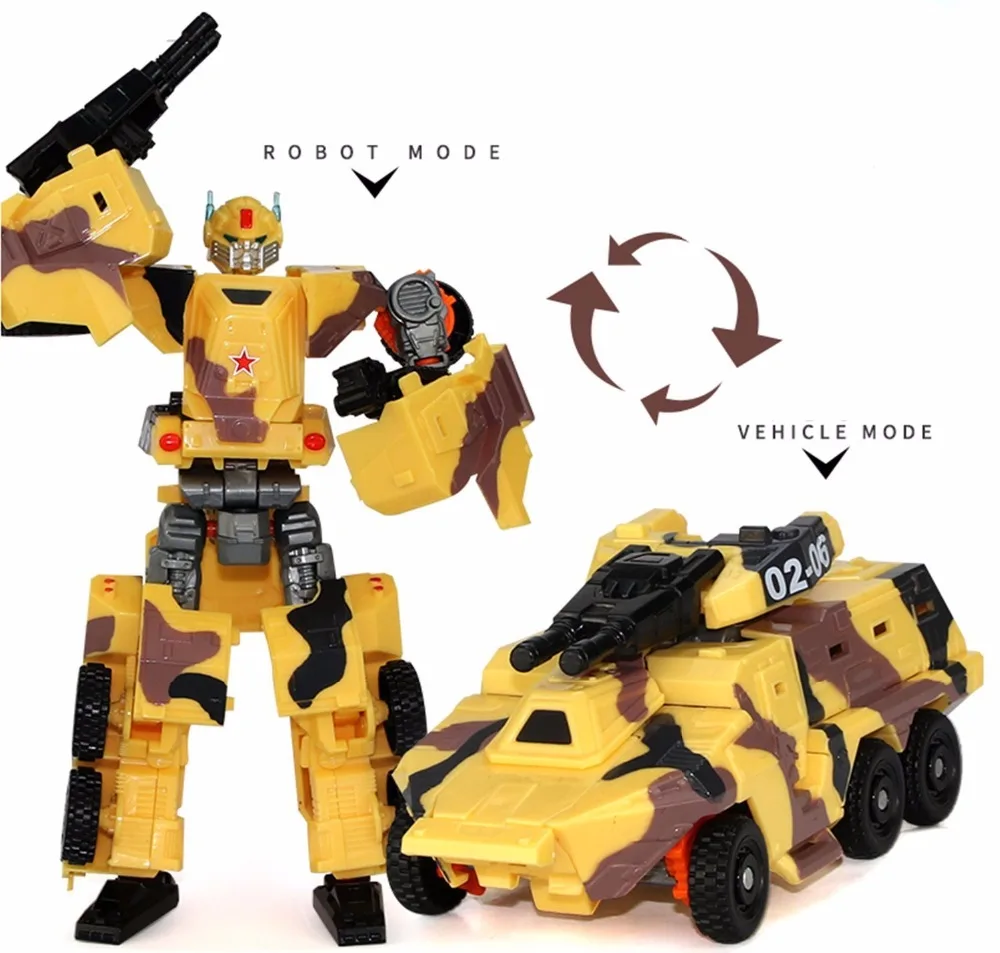 

19cm Height Transformation Deformation Robot Toy Action Figures Toys with original box JJ616G