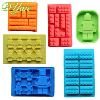 

Kitchen DIY Creative Rectangular Blocks Ice The Size Building Blocks Ice Creative Blocks Silicone Ice Mold Chocolate Mold