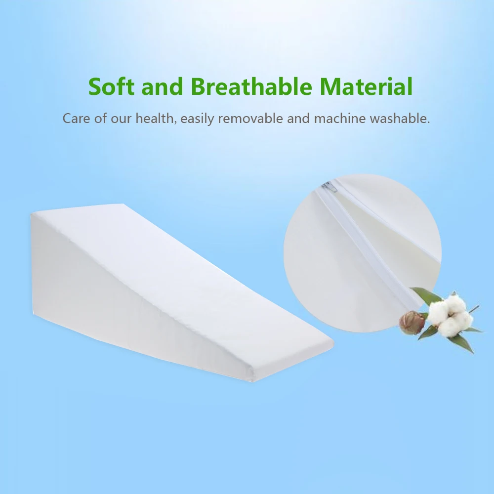 

Carevas Cushy Form Bed Wedge Pillow Foam Top for Sleeping Reading Rest Elevation Breathable Adjustable for Surgery Injury Rest